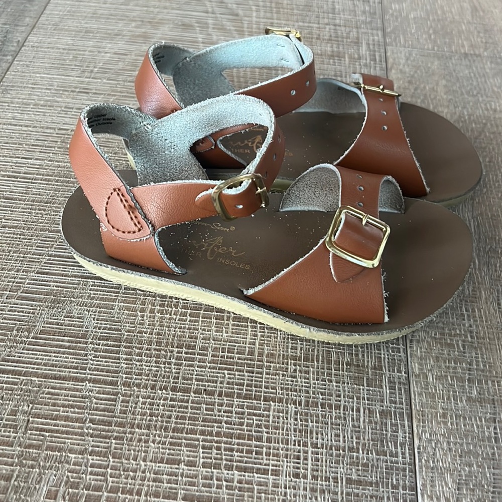Sun San Tan Leather Sandal Size 9